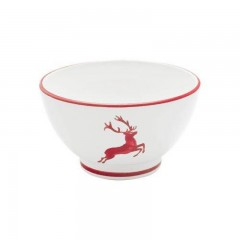 Gmundner Keramik Gmundner Keramik Rubinroter Hirsch Muslischale gross d: 14 cm / h: 7,8 cm / 0,4 L Миска для хлопьев Gmundner Ceramics из рубинового благородного оленя, большая, д: 14 см / высота: 7,8 см / 0,4 л