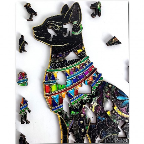 ANIWOOD Holz-Puzzle Agyptische Katze M (150 Teile) Деревянный пазл Египетский кот М (150 деталей)