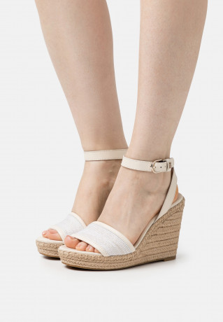 Tommy Hilfiger WEDGE High heeled sandals sugarcane WEDGE Босоножки на высоком каблуке сахарный тростник