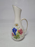 RK Bavaria Белая фарфоровая ваза с ручкой "Разноцветный букет цветов", 13,5 x 6 см, Германия, 1960-70гг.