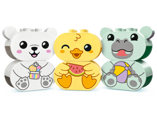 Lego Badewannenspass: Schwimmender Tierzug Веселье в ванне: плавучий поезд с животными