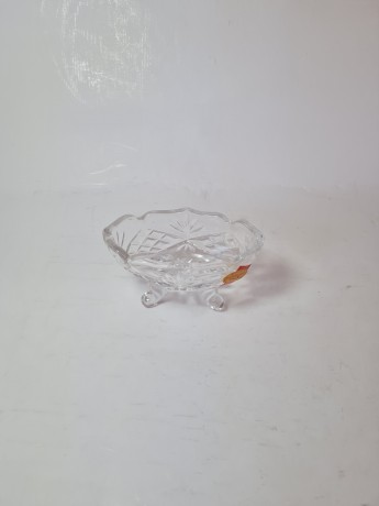 Anna Hutte Хрустальная чаша, 11см x 6.5см x 6см, Германия, 1960-70гг.