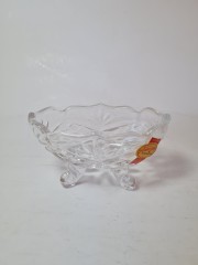 Anna Hutte Хрустальная чаша, 11см x 6.5см x 6см, Германия, 1960-70гг.