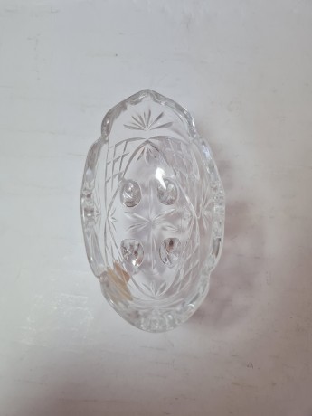 Anna Hutte Хрустальная чаша, 11см x 6.5см x 6см, Германия, 1960-70гг.