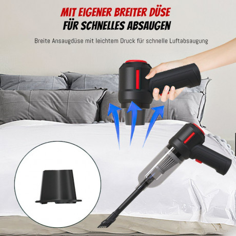 MDHAND MDHAND Akku-Handstaubsauger 3 in 1 Autostaubsauger 6000 Pa, Kartensteckplatz, Schwarz  Беспроводной ручной пылесос MDHAND 3 в 1 автомобильный пылесос 6000 Па, слот для карты, черный