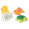 bieco Badespielzeug Baby 4er Set Tiere Wasserspielzeug Badewannenspielzeug Badeente Badespielzeug Игрушки для ванной