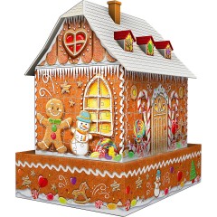 Ravensburger 3D-Puzzle Gingerbread House Night Edition 3D-головоломка Пряничный домик Ночное издание