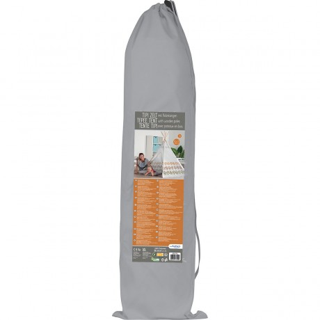 JOHN Holz Tipi nature cosy mit Tragetasche Деревянный вигвам на природе уютный с сумкой для переноски