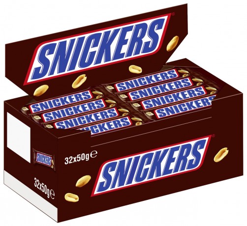 Snickers (Сникерс) Шоколадные батончики 32 шт. x 50 г
