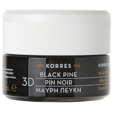 Korres (Коррес) natural products Black Pine 3D Nachtcreme Gesichtscreme  Feuchtigkeit, 40 мл