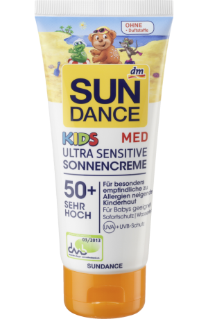 SUNDANCE Sonnencreme Солнцезащитный крем KIDS MED Ultra Sensitiv LSF 50+, 100 мл