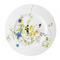 Rosenthal Rosenthal Brillance Fleurs des Alpes Brot-/Fruhstucksteller Fahne 19 cm Тарелка для хлеба/завтрака Rosenthal Brillance Fleurs des Alpes с бортиком 19 см
