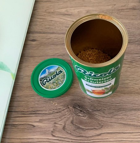 Ricola Schweizer Krautertee, Быстрорастворимый Чай в гранулах Швейцарские Травы, 200 г