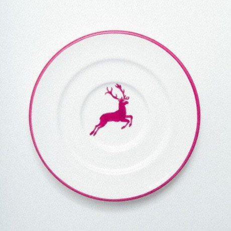 Gmundner Keramik Gmundner Keramik Bordeauxroter Hirsch Kaffee-Untertasse Gourmet d: 16 cm Блюдце для кофе Gmundner Ceramics Bordeaux Red Deer Gourmet d: 16 см