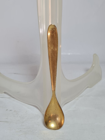 Набор для кофе винтажный Kahla GDR изображением Зальцбурга, кофейная пара (2 шт.) и ложка, фарфор, Германия, 1960-70гг.