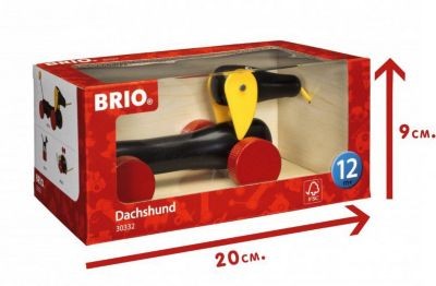 BRIO Nachziehspielzeug Dackel Потяните за игрушечную таксу
