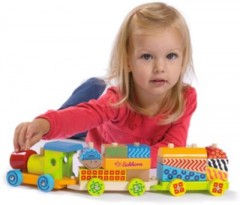 Eichhorn Color Holzzug Цветной деревянный поезд