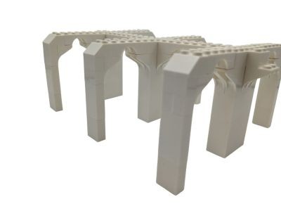 LEGO Lego MOC Gewolbe Brucke Halle - weiss  - 109 Teile - neu Хранилище Lego MOC Brucke Halle - белое - 109 деталей - новое