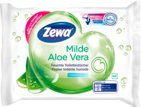 Zewa влажная  туалетная бумага мягкая Алоэ	 Vera, 42 шт