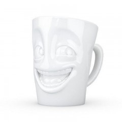 Fiftyeight Products TV Tassen Henkeltasse weiss witzig 0,35 L Чашка TV кружка с ручкой белая забавная 0,35 л