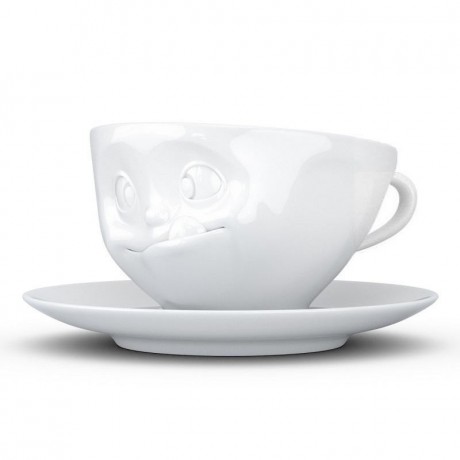 Fiftyeight Products TV Tassen Kaffeetasse weiss lecker 0,20 L TV cups кофейная чашка белая деликатесная 0,20 л
