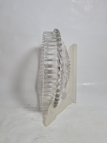 Фруктовница винтажная большая Walther Glas с выпуклым дном, стекло, 22 см, Германия, 1970-80гг.