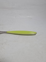 Набор столовых приборов винтажный Guzzini / Коллекция "Feeling", с цветными ручками, пластик / сталь, 23 см, Италия, 1990-2000гг.