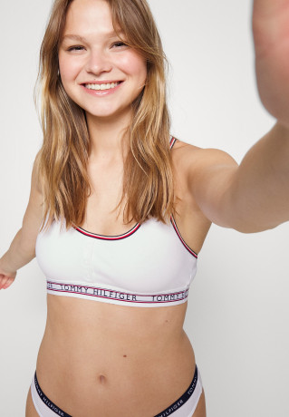 Tommy Hilfiger UNLINED BRALETTE Bustier white БРАЛЕТ БЕЗ ПОДКЛАДКИ Бюстье белый