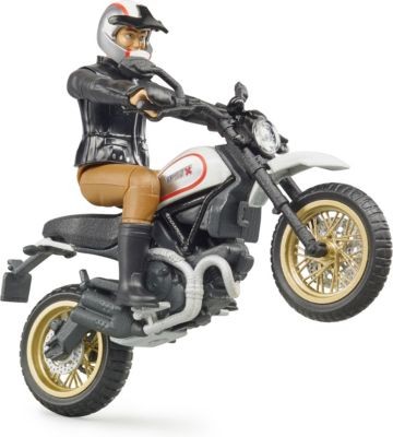 Bruder Scrambler Ducati Desert Sled mit Fahrer Scrambler Ducati Desert Sled с водителем