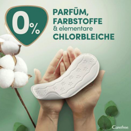 Carefree  Slipeinlagen Organic Cotton Long 24 St, Карефри Ежедневные прокладки из органического хлопка Long 24шт, 25 упаковок (600 штук)