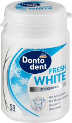 DONTODENT Dragees fresh-white Жевательная резинка без сахара, с ксилитом, 50 шт