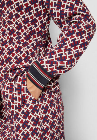 Tommy Hilfiger VIS MONGRAM FLEUR Button-down blouse rouge VIS MONGRAM FLEUR Блузка на пуговицах румяна