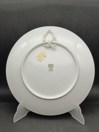 Тарелка декоративная винтажная Royal KPM Bavaria "Ганновер", фарфор, 24 см, Германия, 1970-80гг.