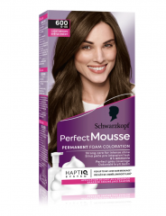 Schwarzkopf Perfect Mousse 600 light brown Краска-мусс для волос, тон 600 Светло-коричневый, 1 штука