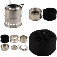 FoxOutdoor FoxOutdoor Gaskocher Outdoor-Ofen, "Forest", Edelstahl, (Set, 6-St., mit Transportbeutel), geeignet fur Festbrennstoffe  Газовая плита FoxOutdoor, уличная печь, &amp;quot;Лес&amp;quot;, нержавеющая сталь, (набор, 6 шт, с сумкой для транспортировки), по