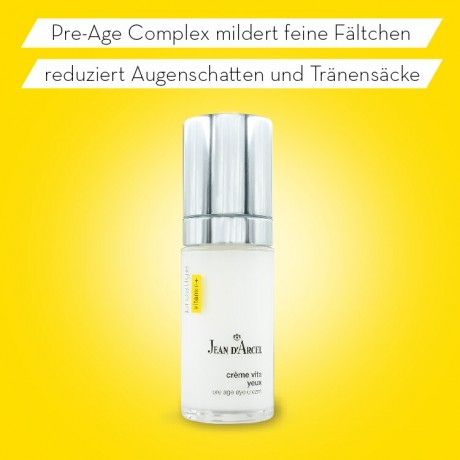JEAN D'ARCEL creme vita yeux PRESTIGE Augencreme Stabilisiert die trockene Region um die Augen creme vita yeux PRESTIGE Крем для кожи вокруг глаз Стабилизирует сухую кожу вокруг глаз