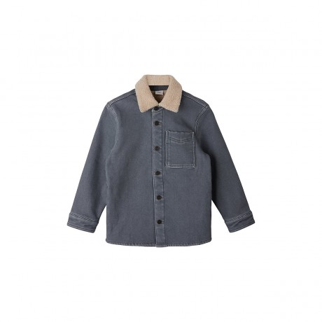 s.Oliver Hemdjacke mit Teddyplusch-Futter Outdoorjacken fur Jungen Куртка-рубашка с подкладкой из плюшевого плюша Уличные куртки для мальчиков