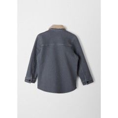 s.Oliver Hemdjacke mit Teddyplusch-Futter Outdoorjacken fur Jungen Куртка-рубашка с подкладкой из плюшевого плюша Уличные куртки для мальчиков