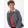 s.Oliver Hemdjacke mit Teddyplusch-Futter Outdoorjacken fur Jungen Куртка-рубашка с подкладкой из плюшевого плюша Уличные куртки для мальчиков