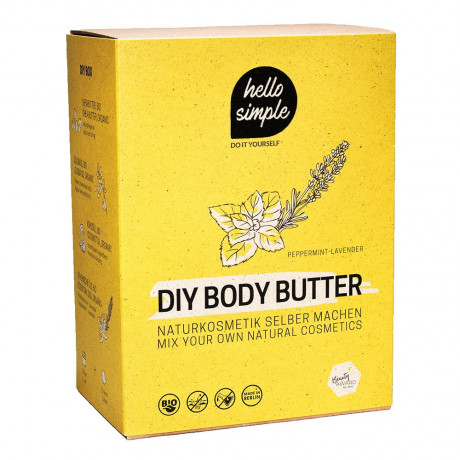 Hello Simple DIY Set Body Butter Pfefferminz-Lavendel  Набор "Сделай сам" Масло для тела Мята Лаванда