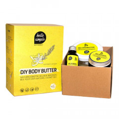 Hello Simple DIY Set Body Butter Pfefferminz-Lavendel  Набор &amp;quot;Сделай сам&amp;quot; Масло для тела Мята Лаванда