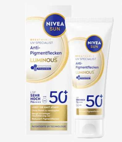 NIVEA SUN Sonnenfluid Gesicht Anti Pigmentflecken LSF 50+, 40 ml, Солнцезащитный флюид для лица против пигментации SPF 50+, 40 мл