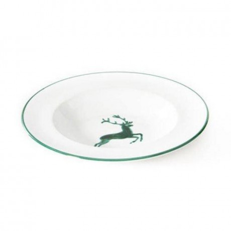 Gmundner Keramik Gmundner Keramik Gruner Hirsch Suppenteller Gourmet d: 24 cm / h: 4 cm Суповая тарелка Gmundner Ceramics Green Deer Gourmet d: 24 см / высота: 4 см
