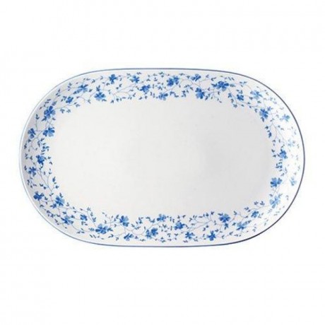Arzberg Arzberg Form 1382 Blaubluten Platte oval 32 cm Arzberg form 1382 тарелка с синими цветами овальная 32 см
