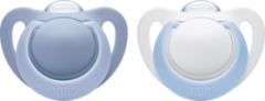 Nuk Соска (успокаивающая) Genius Силикон	 Gr.1, для мальчиков, 2 шт
