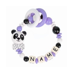 elefantasie Greifling Panda personalisiert mit Namen Игрушка-клатч Панда персонализированная с именем