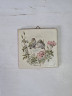 Панно винтажное Wlo "Птицы с розами / Х. Арнот", керамика, 10 x 10 см, Германия, 1960-70гг.