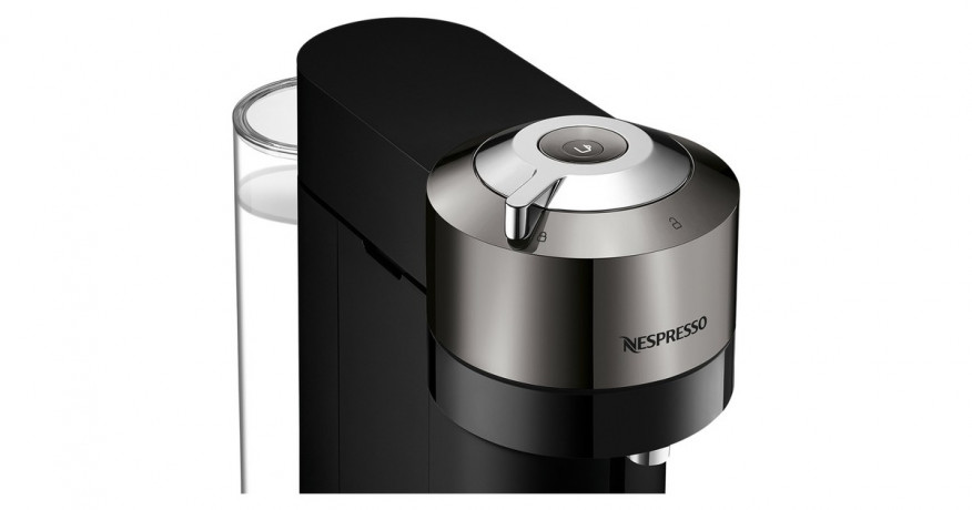 Krups Krups Nespresso Vertuo Next Deluxe XN910C, Kapselmaschine schwarz/chrom  schwarz, chrom Krups Nespresso Vertuo Next Deluxe XN910C, капсульная машина черный/хром