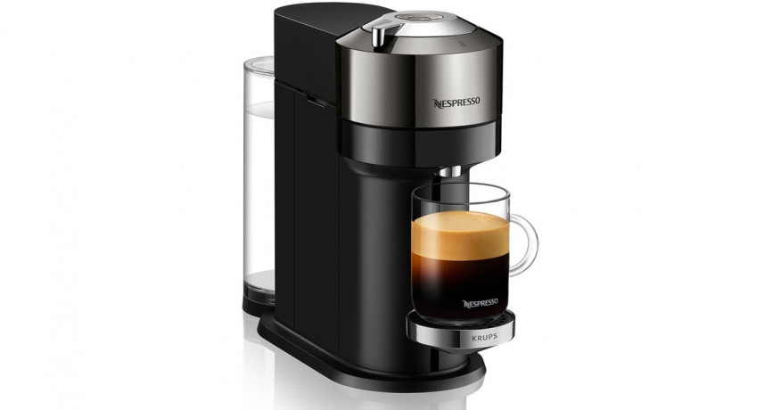 Krups Krups Nespresso Vertuo Next Deluxe XN910C, Kapselmaschine schwarz/chrom  schwarz, chrom Krups Nespresso Vertuo Next Deluxe XN910C, капсульная машина черный/хром