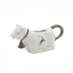 Gmundner Keramik Gmundner Keramik Grauer Hirsch Milchgiesser Milchkuh 0,16 L / h: 9,2 cm Gmundner Ceramics Grey Deer Milk Pourer Молочная корова 0,16 л / высота: 9,2 см